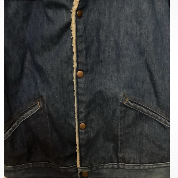 Vintage Wrangler Denim Sherpa-Lined Jacket - Picture 4 of 9